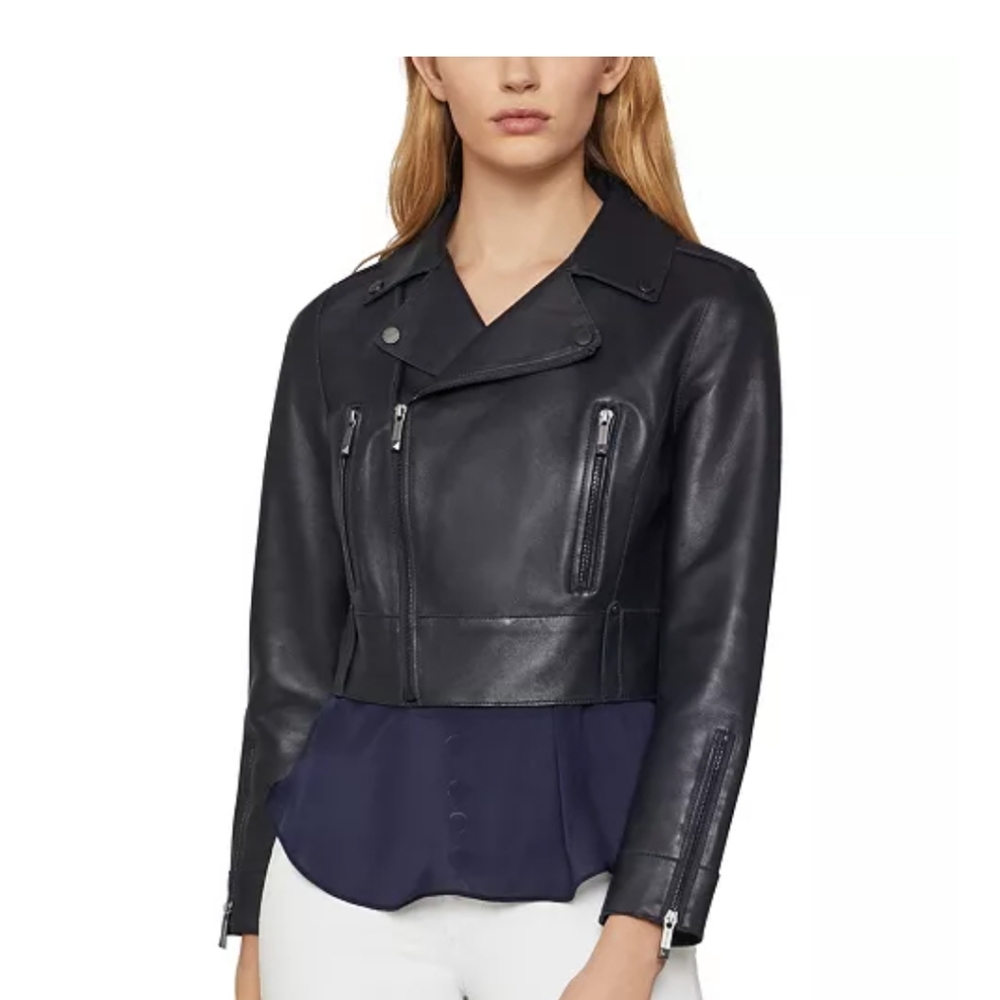 BCBGMAXAZRIAAutumn Leather Moto Jacket S